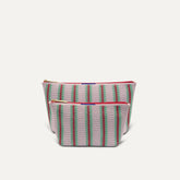 The Travel Pouch Set - Watermelon Market Stripe